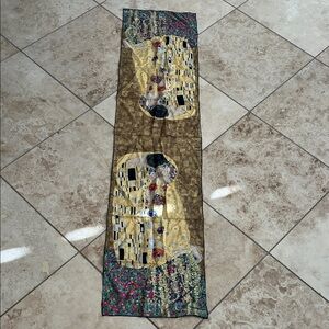 Klimt ‘The Kiss’ Inspired Scarf 60” x 13”